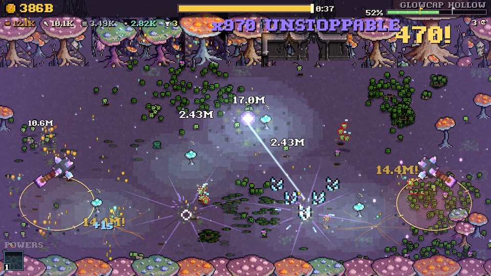 Goblin Smasher screenshot: Glowcap Hollow, Crystal Mace