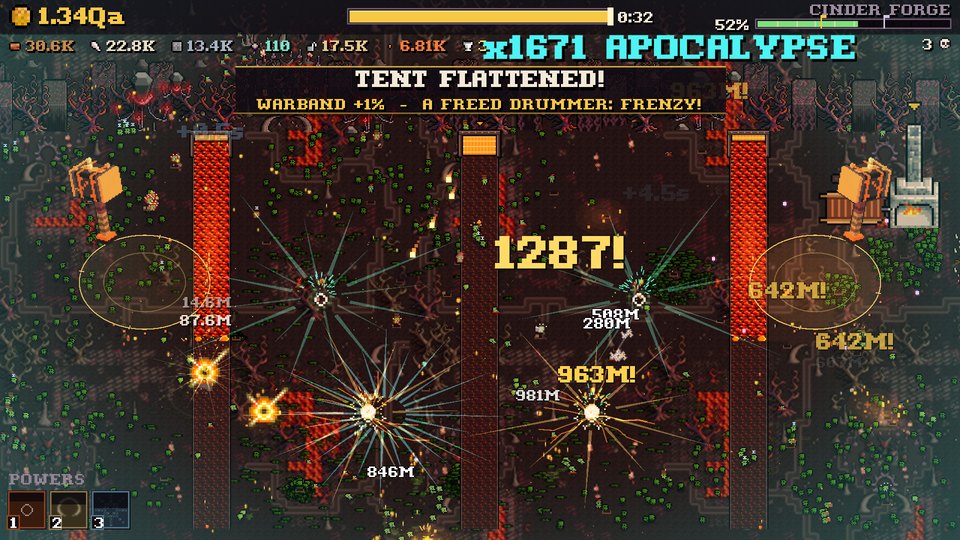 Goblin Smasher screenshot: Cinder Forge, Lava Channels
